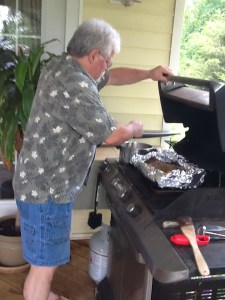Ron Yoder cooking