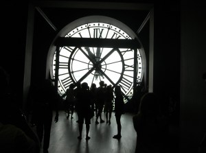 Behind the clock face at the Musée du Quai d'Orsay